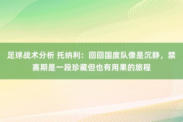 足球战术分析 托纳利：回回国度队像是沉静，禁赛期是一段珍藏但也有用果的旅程