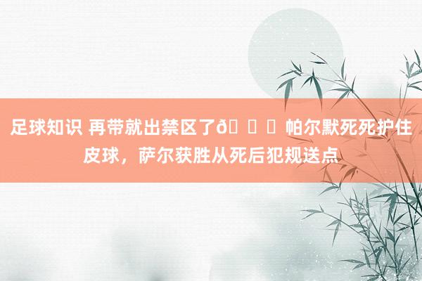 足球知识 再带就出禁区了😂帕尔默死死护住皮球，萨尔获胜从死后犯规送点